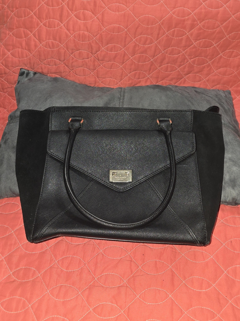 kate spade Black Crossbody Bag with Gold Hardware